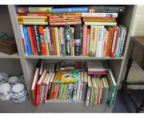A large quantity of football-related books, mainly hardbacks and autobiographies, to include a 1960 First Edition 'The Stanle