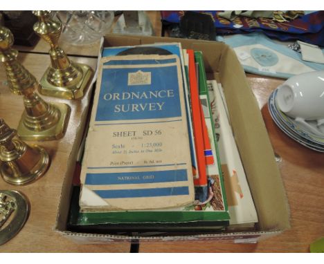 A selection of maps and ordnance survey guides