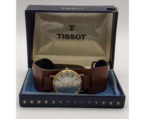 A vintage Tissot Seastar seven automatic gold plated wristwatch, wit original boxLocation: 