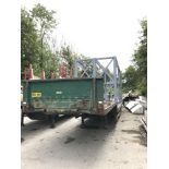 Unbranded Flatbed Trailer with metal transport frame included