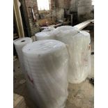 (3) Rolls of unopened Procell 4mm foam packaging and (1) Opened Roll