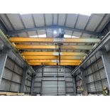 Combination Lot (3) Gantry cranes complete with rails