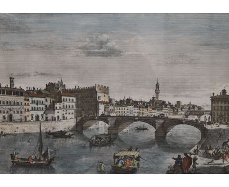A print of Florence, framed and glazed. 39 x 28 cm.