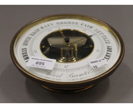An Aneroid barometer, a student's microscope, opera glasses, etc.