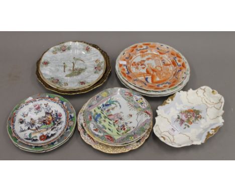 A quantity of Mason's Ironstone chinoiserie decorated plates and others