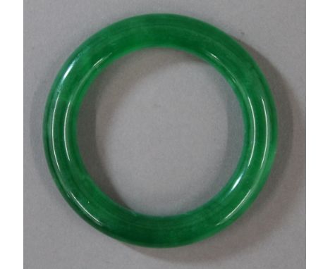 A spinach jade bangle