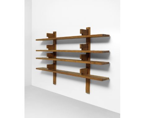 Pierre ChapoBibliothèque, model no. B17, designed for the Salon des Arts Ménagers, 1967Solid elm.183 x 284 x 35 cmProduced by