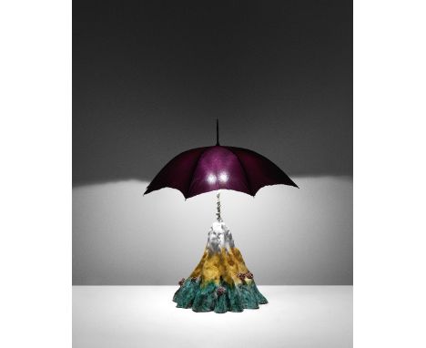 Lapo Binazzi (UFO)'Paramount' table lamp, from the 'bau. haus art collection', designed 1969Glazed earthenware, nylon, chromi
