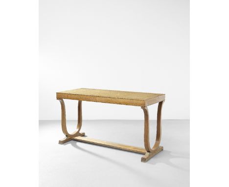 Carl MalmstenRare console table, 1934Birdseye maple-veneered wood, maple. 75 x 136 x 60 cmProduced by Nordiska Kompaniets, St