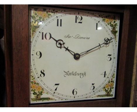 A late 18th/ early 19th Century East Anglian weight-driven 30 hour longcase clock, with black Arabic numerals to the cream 27