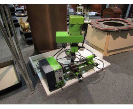 A watchmaker's Toyo ML-210 electric bench-top lathe
