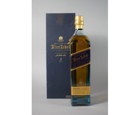 A Single 70cl Bottle of Johnnie Walker Blue Label Scotch Whisky, Bottle No. IC1 04992, With Cardboard Box 