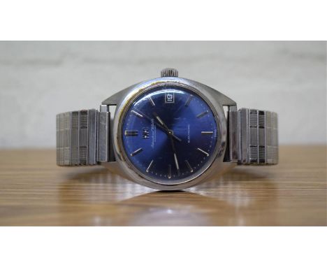A Gentleman's Stainless Steel IWC (International Watch Co.) Electronic Wrist Watch c.1970, No.2023979 with IWC Mark to Crown 