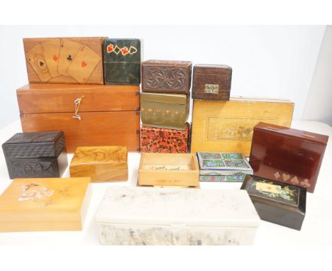 Early good quality playing card boxes &amp; others 