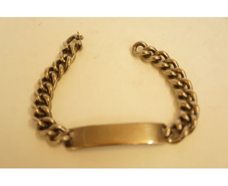 Silver ID bracelet 