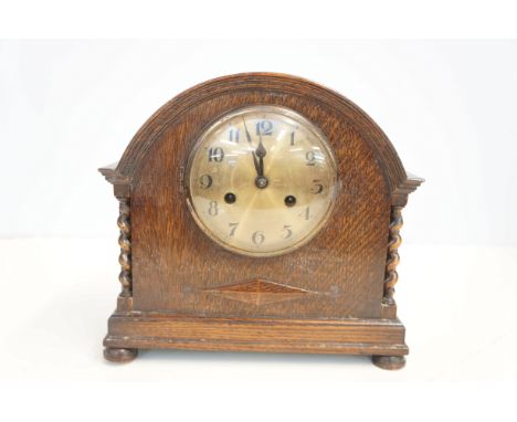 1930's oak cased clock