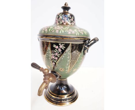Victorian Jackfield ceramic samovar
