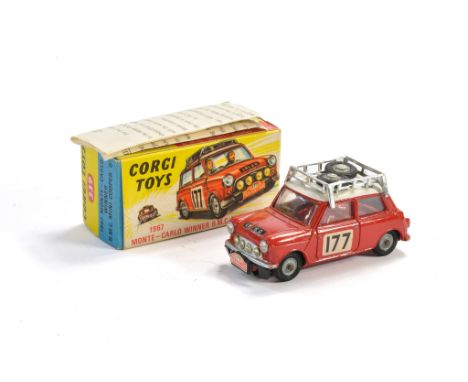 Corgi No. 339 1967 Monte Carlo Winner - BMC Mini Cooper S. Generally very good to excellent, some minor edge wear in places (