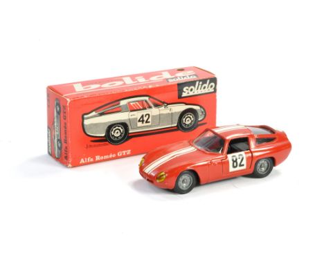 Solido No. 148 Alfa Romeo GTZ Racing Car. Red. Generally excellent, little sign of wear in excellent original box. 
