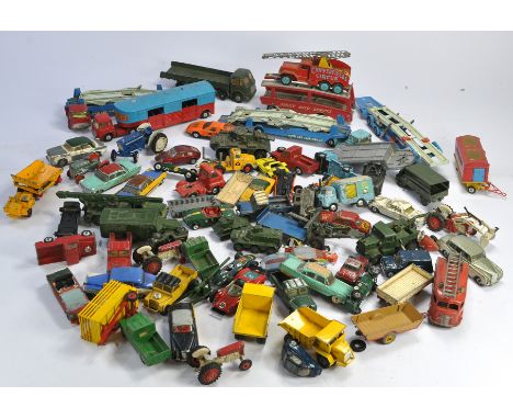 A further childhood collection of vintage diecast toys comprising Corgi with Dinky, Spot-On etc as shown. Some interesting is