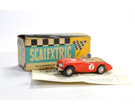 Scalextric Vintage Car issue comprising No. C/74 Austin Healey in red. Looks to be excellent with minor signs of wear in fair
