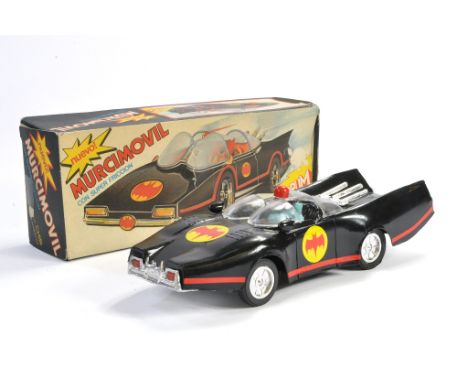 Chibi (Argentina) 1970's large scale issue of Batman's Batmobile. Toy is finished in black with single figure plus various de