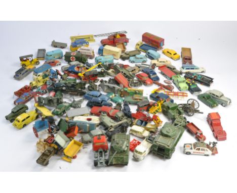 A large assortment of vintage diecast toys from Dinky (mostly) plus Corgi and the odd issue from Spot-On. All notably playwor