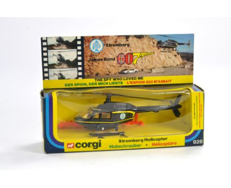 Corgi No. 926 James Bond 007 The Spy Who Loved Me Stromberg Helicopter. Looks to be excellent in box complete with 10 missile