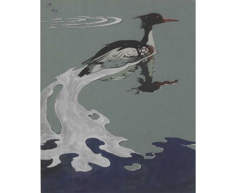 ▴ Richard Barrett Talbot Kelly RI (1896-1971)'Merganser'signed with a monogram u.l., gouache61 x 46cmProvenance: With the Wil