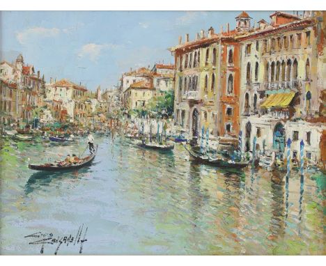 ▴ Ciro Canzanella (Italian, b.1948)Grand Canal, Venicesigned 'CIRO CANZANELLA' l.l., further signed and indistinctly inscribe