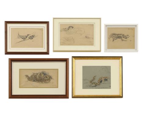 ▴ Raymond John Vandenbergh (1889-1960)'Indian Python'signed with initials, inscribed with title and dated '1923' l.r., pencil