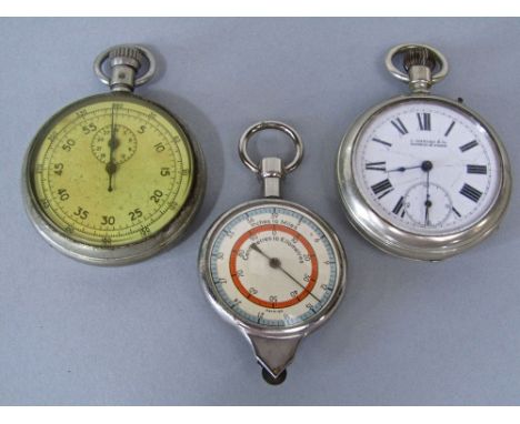 Mixed watch lot to include antique silver plated pocket watch with Roman numerals and subsidiary second dials together with a