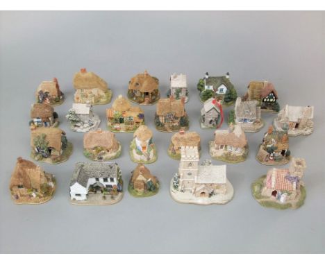 A collection of twenty four Lilliput Lane model buildings, including Plum Cottage Christmas tree decoration, Tabitha Twitchit