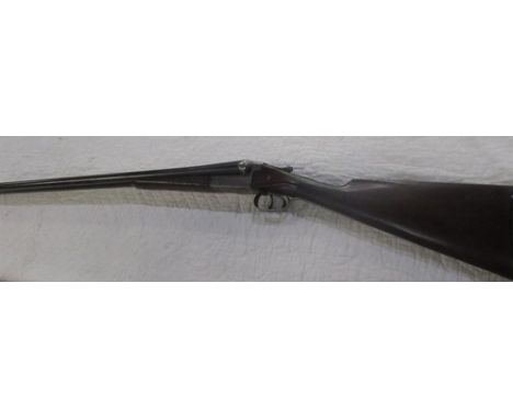 "The Bayard, Adderley Stafford" 12B side by side shotgun, with 29.5" barrel, double trigger action, non-ejector, length of pu
