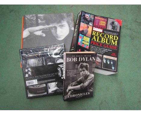 Assorted Rock and Pop books including Bob Dylan, Paul McCartney, Donovan, Rare Record Price Guide 2006, Goldmine Record Album