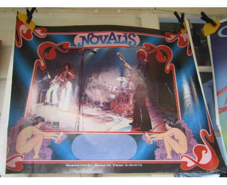 Two 1970s Brain/Metronome posters; Grobschnitt (87.5cm x 52cm)  and Novalis (59.5cm x 84cm) (2-both unframed and rolled in or
