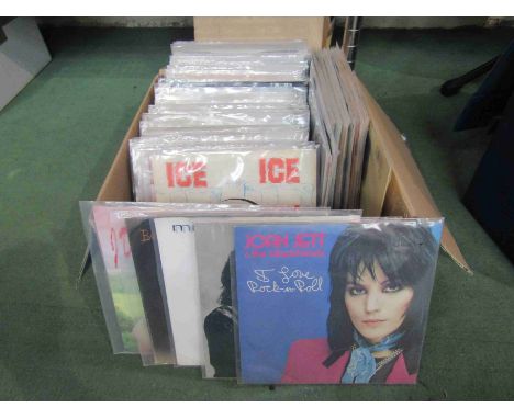 Approximately 115 mixed 7" singles including Madonna, U2, The Pretenders, Michael Jackson, Joan Jett, Debbie Harry, Eddy Gran