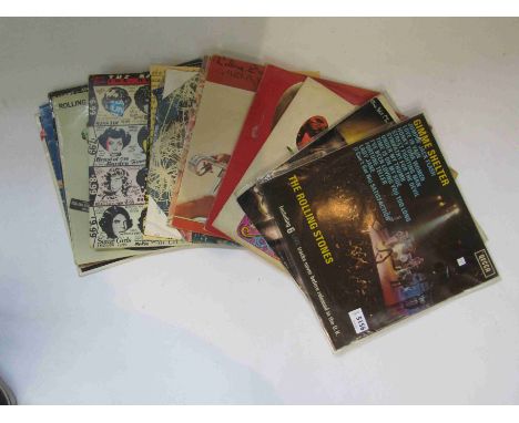 THE ROLLING STONES: Assorted LP's and 12" singles including 'Some Girls', 'Let it Bleed', 'Gimme Shelter', 'Solid Rock', 'Aft