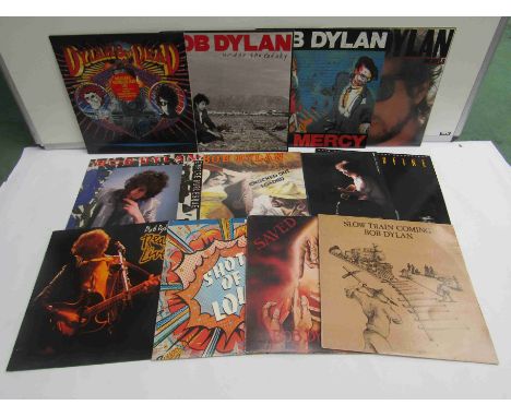 BOB DYLAN: Twelve LP's to include 'Slow Train Coming', 'Saved', 'Shot Of Love', 'Infidels', 'Real Live', 'Empire Burlesque', 