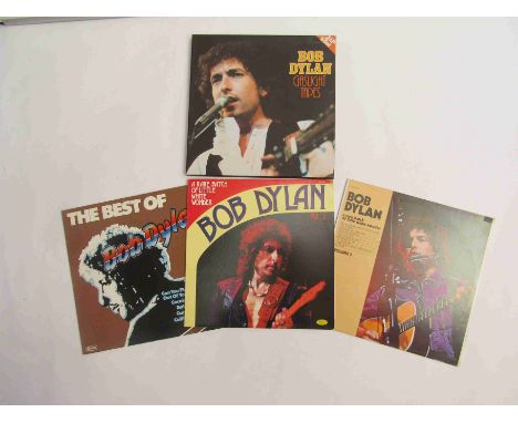 BOB DYLAN: Four unofficial release LP's including 'Gaslight Tapes' 3xLP boxset, 'A Rare Batch Of Little White Wonder' volumes