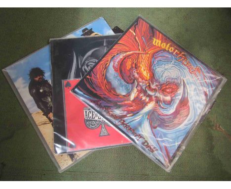 MOTORHEAD:  Three LP's to include 'Ace Of Spades', 'Another Perfect Day' and 'No Remorse' together with 'Ace Of Spades' 7" si