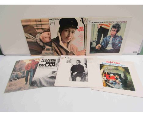 BOB DYLAN: Seven LP's to include 'Bob Dylan', 'The Freewheelin Bob Dylan', 'The Times They Are A Changin', 'Another Side Of B