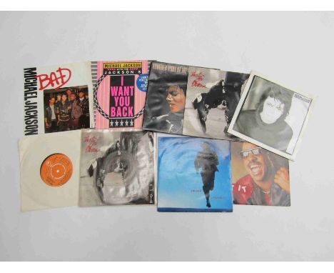 MICHAEL JACKSON: Nine assorted 7" singles (generally VG)