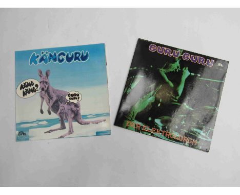 GURU GURU: 'Kanguru' LP, 1972 German first pressing, Brain/Metronome 1007 and 'Der Elektrolurch' 2xLP compilation, Brain 2/10