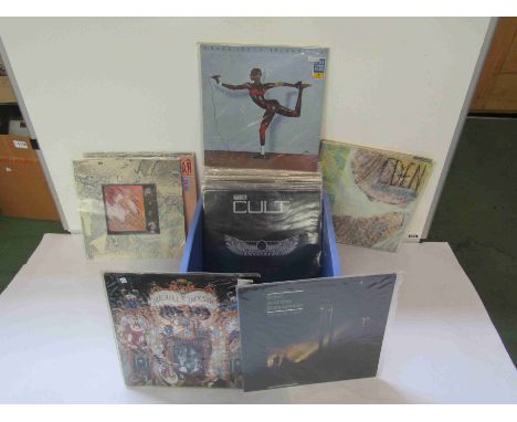 A collection of predominantly 1980's LPs including Everything But The Girl, The Cult, Laura Branigan, The Beat, Bangles, Phil