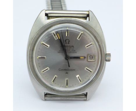 A gentleman's Omega Constellation automatic chronometer wristwatch with date