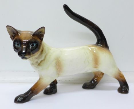 A Goebel model of a Siamese cat, 34cm x 25.5cm