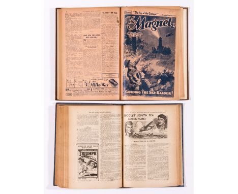GEM (1939) 1641-1663 (last issue). In bound volume. Starring Tom Merry, Biggles South Sea Adventure and several ads for Super