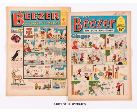 Beezer (1962-63, 1968). Starring Pop, Dick and Harry, The Banana Bunch, Ginger and The Numbskulls. 1962: 13 issues, 1963 x 16