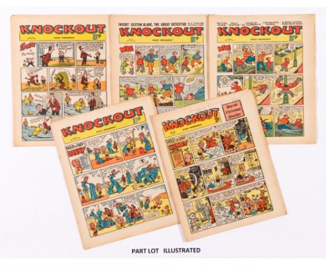 Knockout (Jul-Dec 1952) 697-722 Xmas. Half year with first Deed-A-Day Danny, Mike, Sexton Blake and Sporty [vg/fn+] (26)